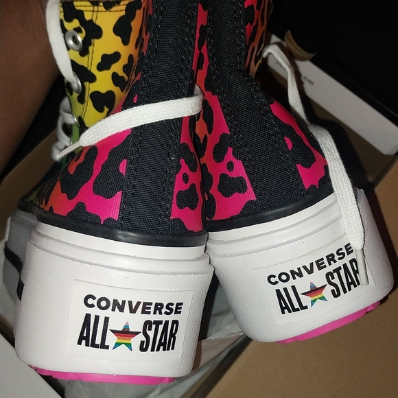 Converse Chuck Taylor All Star Lift Double Stack Platform High 'Pride 2025 - Picture 6 of 11
